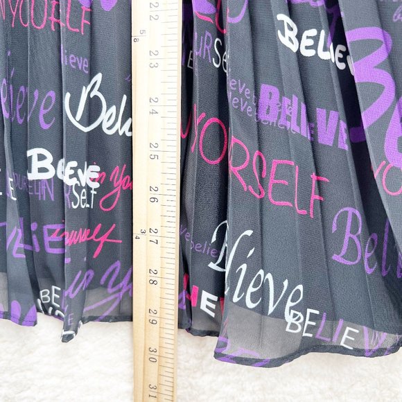 RAMY BROOK Printed Melanie Pleated Mini Dress In Believe Print Size M NEW - Picture 11 of 11